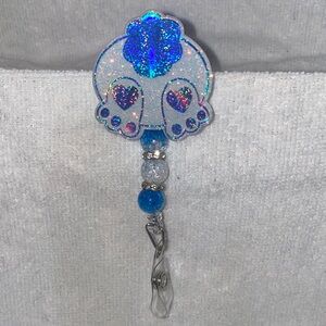 Blue Easter badge reel